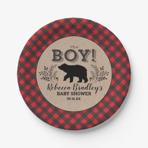 Lumberjack Beer Baby shower Bord