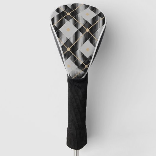 Lumberjack Black Grey Play Pattern Golfheadcover (Voorkant)