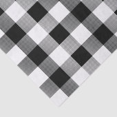 Lumberjack Black White Buffalo Plaid Tissuepapier (Detail)