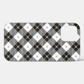 Lumberjack Black White Play Patroon Case-Mate iPhone Case (Achterkant (horizontaal))