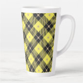 Lumberjack Black Yellow Pset Patroon Latte Mok (Rechts)