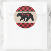 Lumberjack Boy Anniversaire Fête Favoriser Sticker (Sac)