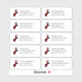 Lumberjack Buck hoofd Gast Adresetiketten Sticker (Vel)