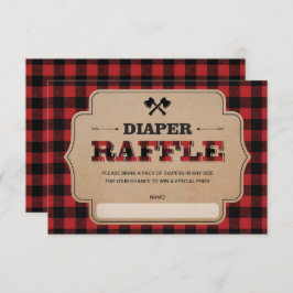 Lumberjack Buffalo Pset Boy Diaper Raffle Ticket Informatiekaartje