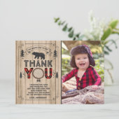 Lumberjack Carte de remerciements (Debout devant)