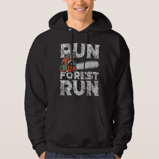 Lumberjack Chainzaag Run Forest Funny Woodper 1 Hoodie