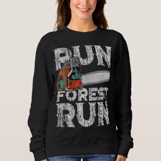 Lumberjack Chainzaag Run Forest Funny Woodper 1 Trui