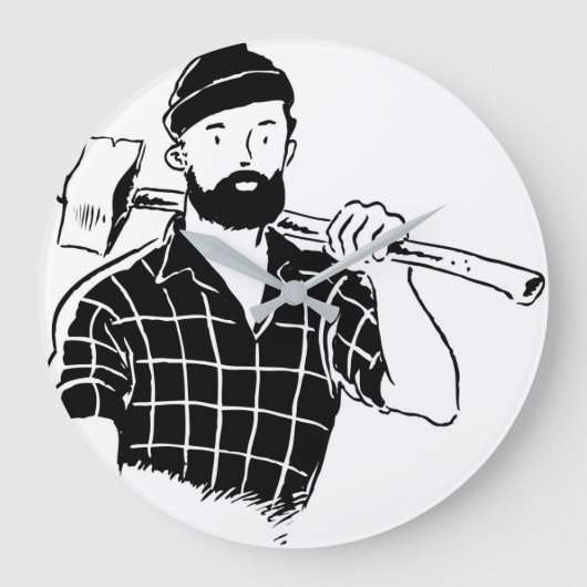 LumberJack Clock Grote Klok (Voorkant)