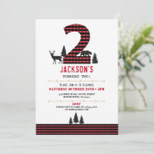 Lumberjack Flannel 2e Deux 2 Invitation de fête d' (Debout devant)