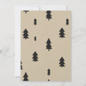 Lumberjack Flannel Boy Baby shower Invitation (Dos)