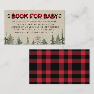 Lumberjack Flannel Demande de livre Carte Insertio