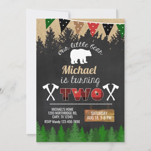 Lumberjack garçon 2ème invitation de deuxième anni (Devant)