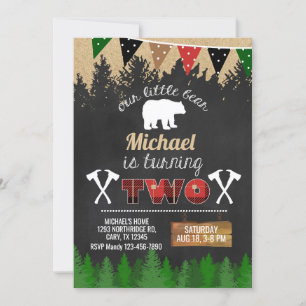 Lumberjack garçon 2ème invitation de deuxième anni