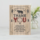 Lumberjack Hartelijk dank voor uw kaart Lumberjack (Staand voorkant)