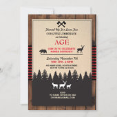 Lumberjack Invitation d'anniversaire TOUT ÂGE Invi (Devant)