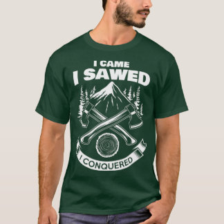 Lumberjack logger grappige houthakkersbosbouw t-shirt