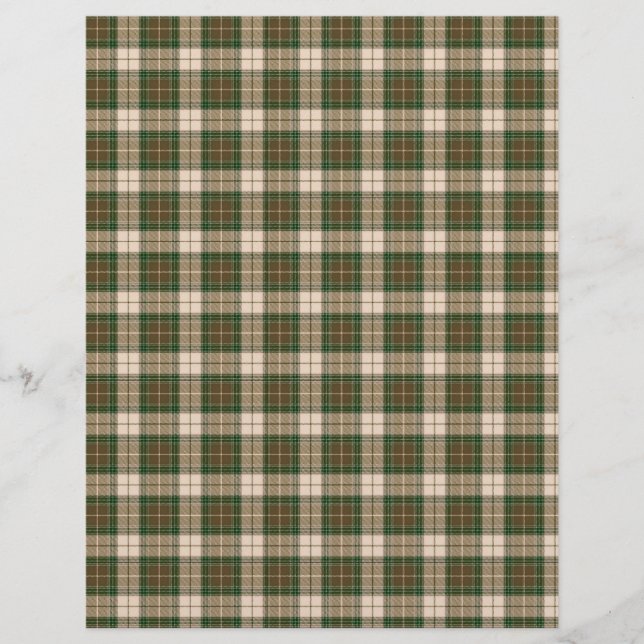Lumberjack met groene bruin-beige bruistapier (Voorkant)