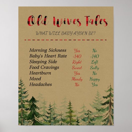 Lumberjack Old Wives Poster (Voorkant)