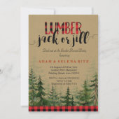 Lumberjack ou Jill Genre Revela Party Invitation (Devant)