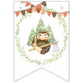 Lumberjack Party Bunting Banner Het is een jongen (Derde vlag)