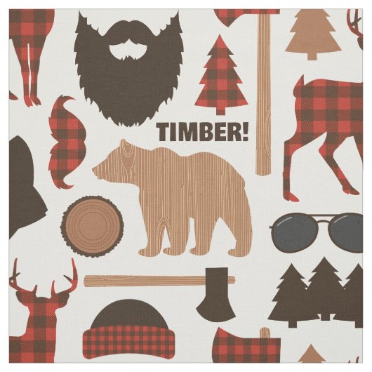Lumberjack Patroon Stof (Swatch)