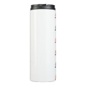 Lumberjack Pattern Cute Kerstmis Patroon Thermosbeker (Achterkant)