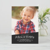 Lumberjack Photo Anniversaire Invitation (Debout devant)