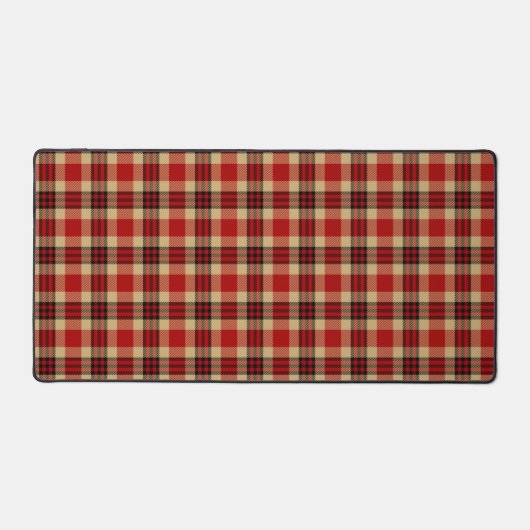 Lumberjack Plaid Tartan Patroon Bureaumat (Voorkant)