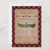 Lumberjack Play Canoe + Arrows Wedding Kaart (Voorkant)