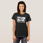Lumberjack Probleem Solution Wood Chop Ax T-shirt (Voorkant volledig)