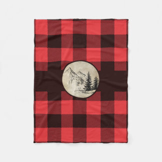 Lumberjack Pset Fleece Blanket Mountain en Trees