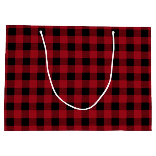 Lumberjack Pset, Red en Black Plays Cadeaus Bag Large Cadeauzakje (Achterkant)