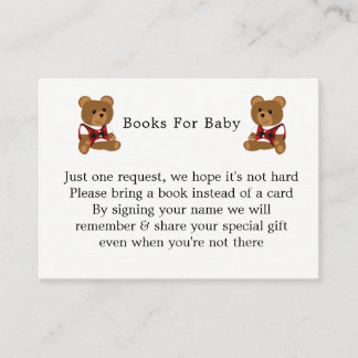 Lumberjack Red Black Pset Cute Baby shower Informatiekaartje