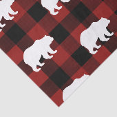 Lumberjack Red Buffalo Plaid Beer Patroon Vakantie Tissuepapier (Detail)