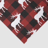 Lumberjack Red Buffalo Pset Buck Pattern Holiday Tissuepapier (Detail)