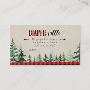 Lumberjack Red Plaid - Luier Raffle Kaart