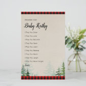 Lumberjack Red Pset Prayers voor Baby (Staand voorkant)