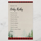 Lumberjack Red Pset Prayers voor Baby (Voorkant)