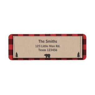 Lumberjack Return Address Label
