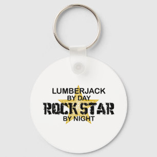 Lumberjack Rock Star by Night Sleutelhanger