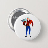 Lumberjack Ronde Button 5,7 Cm (Voorkant /achterkant)