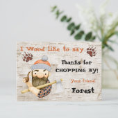 Lumberjack rustique Merci cartes de notes (Debout devant)
