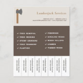 Lumberjack Services Scheur van strips Flyer (Voorkant)