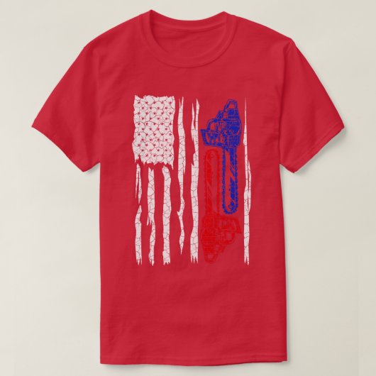 Lumberjack Shirt  Lumberjack Amerikaanse vlag (Design voorkant)