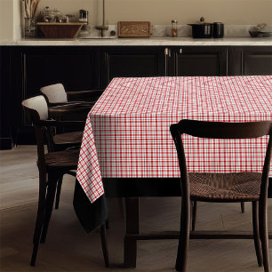 Lumberjack stijl tafelkleed rood zwart geplakt cha