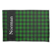Lumberjack Style - groen weefsel + uw ideeën Kussensloop (Voorkant)
