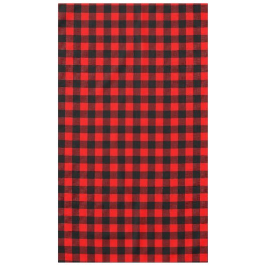 Lumberjack Style - rode stof + uw ideeën Tafelkleed (Voorkant)