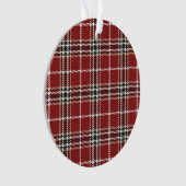 Lumberjack Tartan Plaid Custom Holiday Tree Orname (devant)