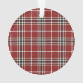 Lumberjack Tartan Plaid Custom Holiday Tree Orname (dos)
