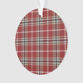 Lumberjack Tartan Plaid Custom Holiday Tree Orname (devant)